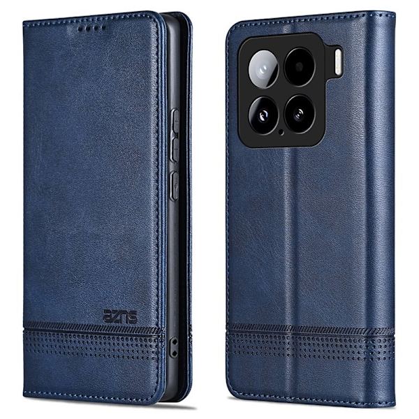 AZNS Xiaomi 15 Plånboksfodral Konstläder - Blå