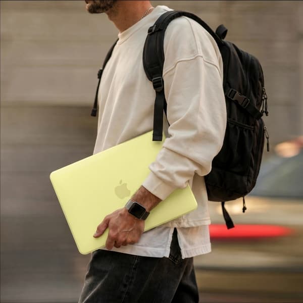 Tech-Protect Fodral För Macbook Neo 13 (2026) Soft Shell - Matte Citrus Gul