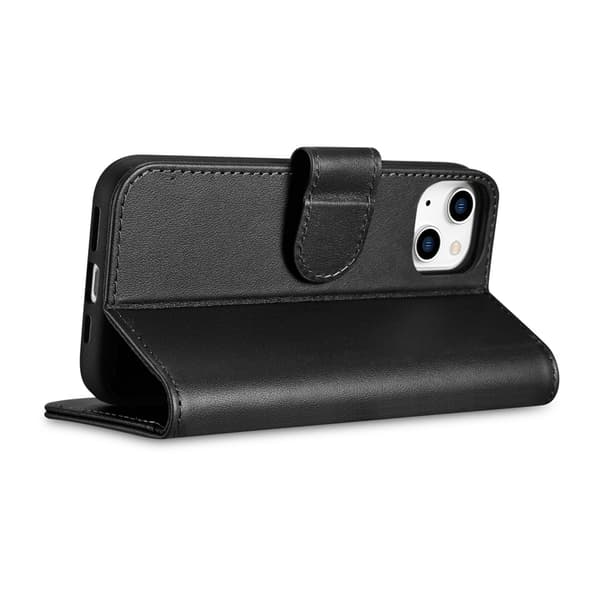 iCarer iPhone 14 Plus Plånboksfodral 2in1 Anti-RFID - Svart Svart
