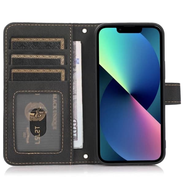 iPhone 14 Plus Pungeetui Flip - Sort Black
