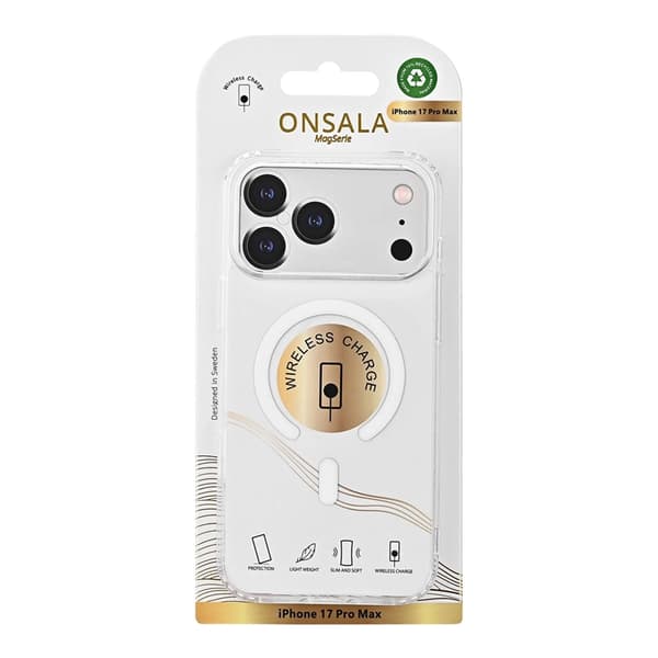 ONSALA Mobilskal till iPhone 17 Pro Max MagSafe - Transparent Transparent