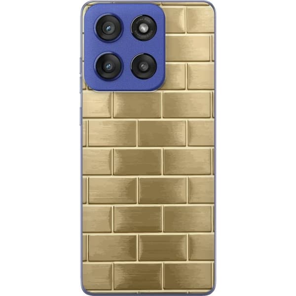 Mobilskal till Motorola Edge 60 Stylus med Gyllene Murstenar