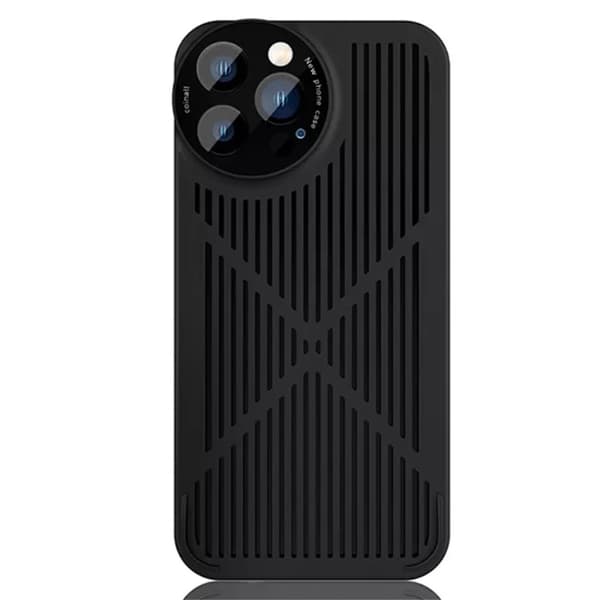 iPhone 12 Pro Max -kuori grafeenilämmönpoisto - musta Black