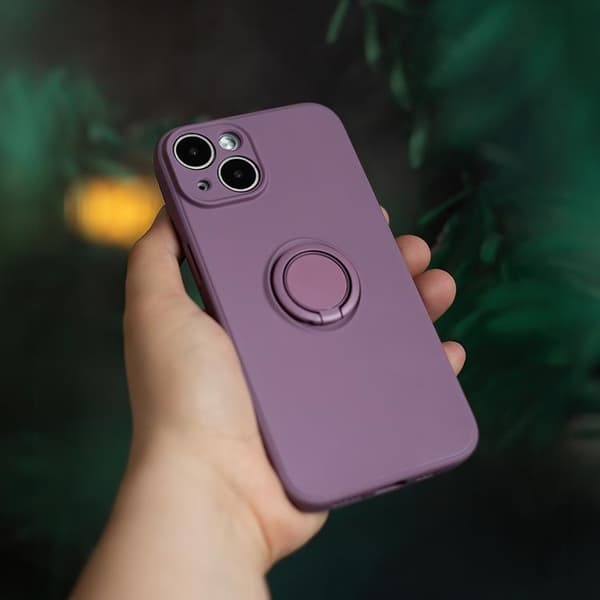 Mobilskal till iPhone 16 Pro Max Ringhållare - Ljuslila Lila