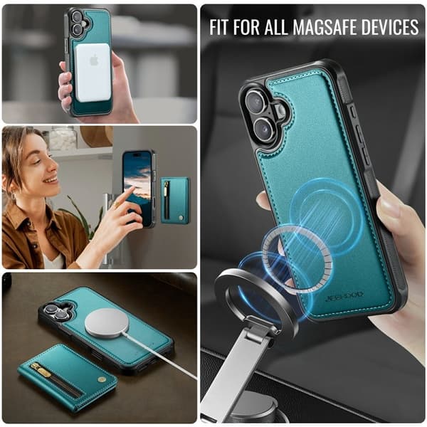 JEEHOOD J12 Mobilskal till iPhone 17 Magnetiskt Grön