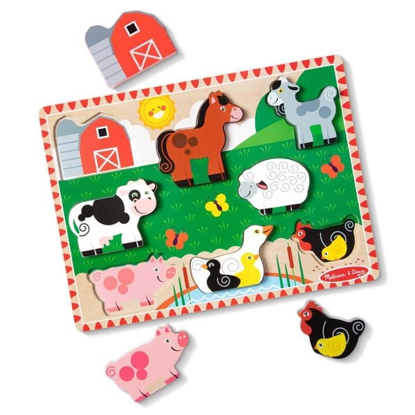 MND Wooden Chunky Puzzle Farm