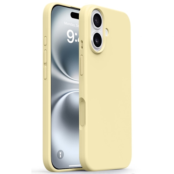 Mobilskal till iPhone 17 Silikon Microfiber Lining - Gul Gul