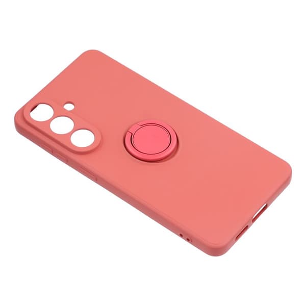 Mobilskal för Samsung Galaxy S26 Plus Silikon med Ring Kickstand - Röd
