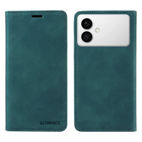 BETOPNICE Samsung Galaxy S26 Edge Plånboksfodral Konstläder - Grön