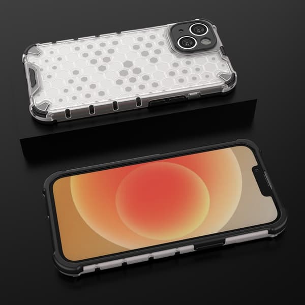 iPhone 14 Plus Skal Honeycomb Armored Hybrid - Sininen Blå