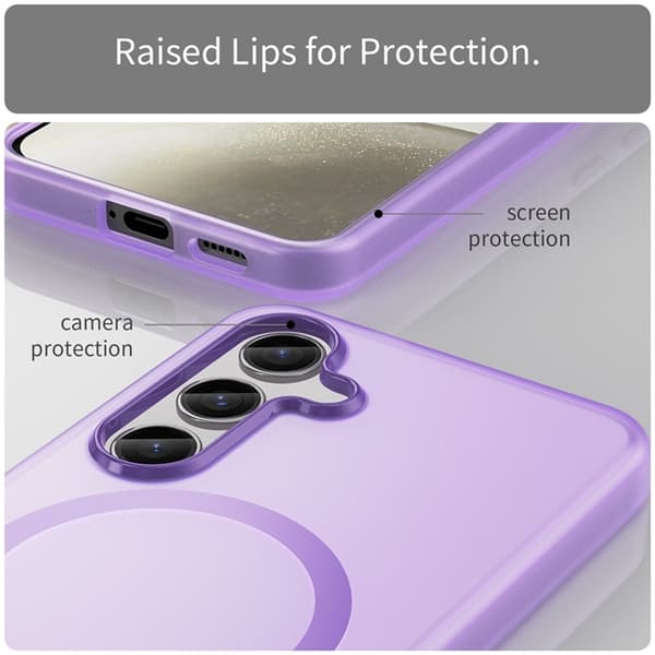 Mobilskal till Galaxy S25 Plus/S24 Plus MagSafe Frost - Vit Vit