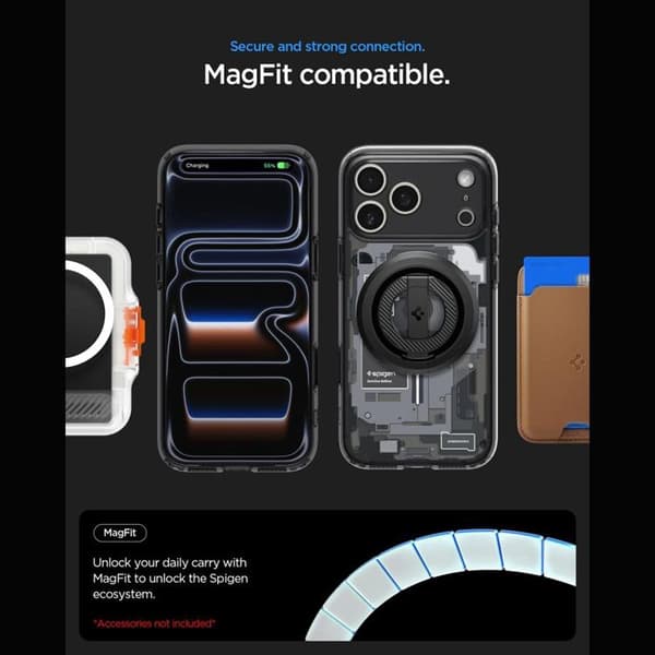 Spigen Mobilskal För iPhone 18 Pro/17 Pro Magsafe Ultra Hybrid Zero One - Svart
