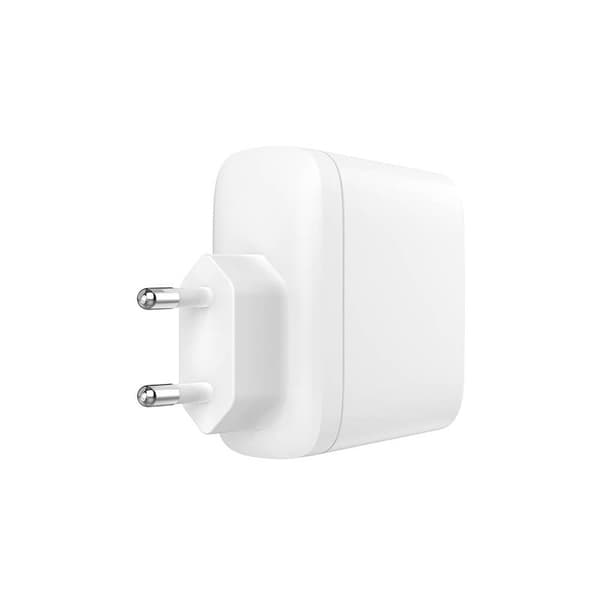 GEAR Laddare 220V 2xUSB-C PD 60W Vit