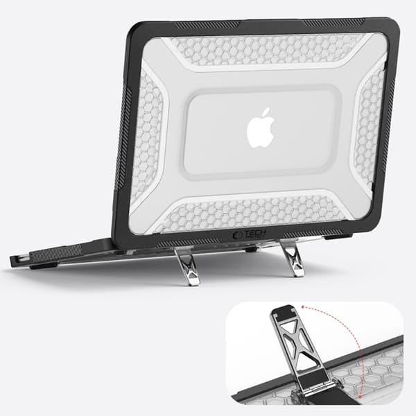 Tech-Protect Skal för Macbook Neo 13" (2026) Kevlar Pro - Clear/Svart