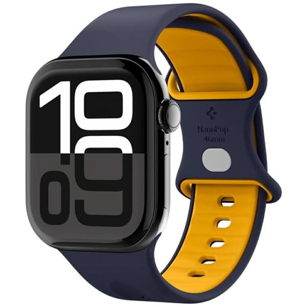 Spigen Apple Watch (44/45/46/49) Armband Nano Pop - Marinblå Blå