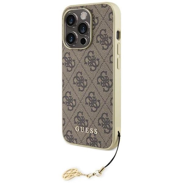 Guess iPhone 15 Pro Mobilskal Charms Collection - Brun