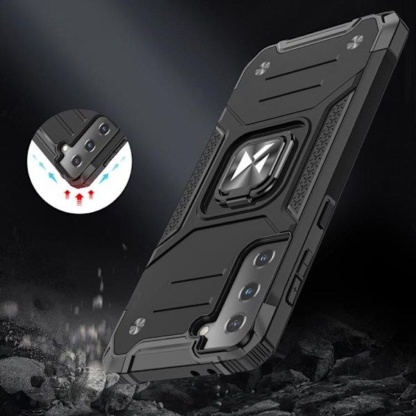 Wozinsky Ring Armor Skal Galaxy S22 - Röd Röd
