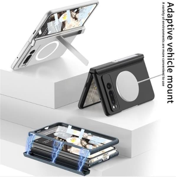 GKK Google Pixel Fold Mobilcover Magsafe Kickstand - Sort Black
