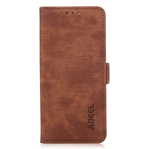 ABEEL iPhone 15 Pro Max -lompakkokotelo - ruskea