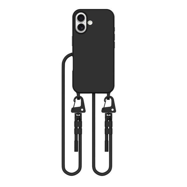 Tech-Protect iPhone 16 Mobiltelefon Halskæde Cover Magsafe Maghalskæde - Sort