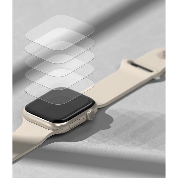 [3-Pack] Ringke karkaistu lasi näytönsuoja Apple Watch 4/5/6/SE (44m