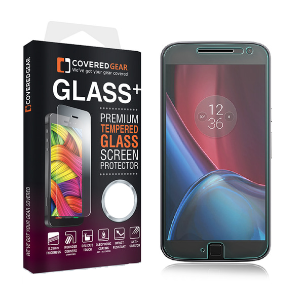 CoveredGear härdat glas skärmskydd till Motorola Moto G4 Plus