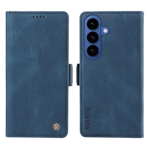 YIKATU Plånboksfodral för Samsung Galaxy S26 Plus Konstläder - Blå