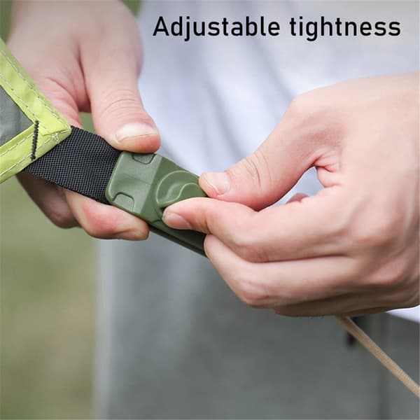 [5-pack] Utomhustält Presenning Vindtät Fast Spänne klämma - Armégrön