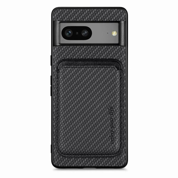 Google Pixel 7A Mobilskal Korthållare Detachable - Svart Svart
