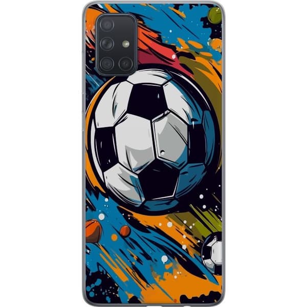 Mobilskal till Samsung Galaxy A71 med Fotbollar