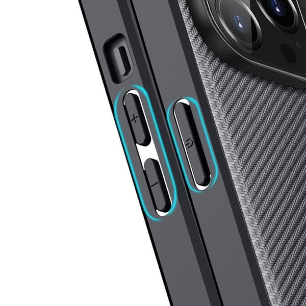 Dux Ducis iPhone 14 Plus -kuori Fino Nylon - Musta Black