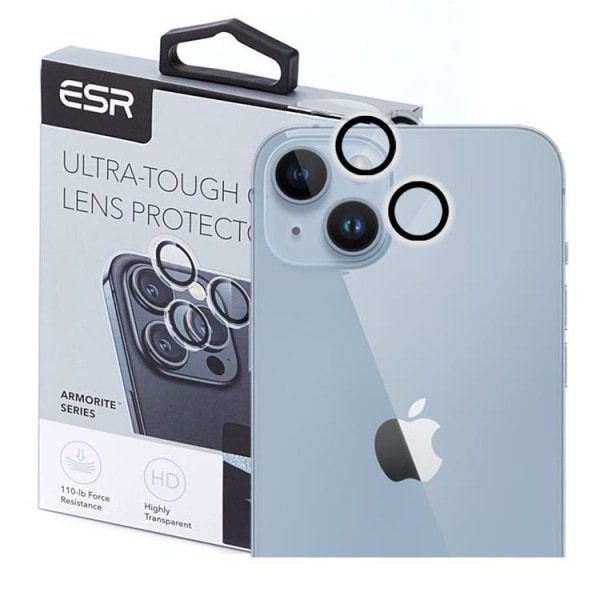 ESR iPhone 15 Plus/15 kameralinsecover i hærdet glas