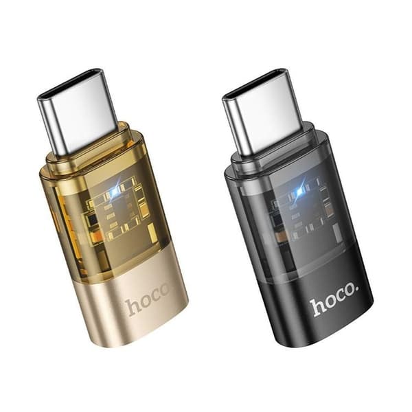 Hoco USB-C Till Lightning Adapter UA36D - Svart