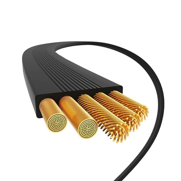 Baseus Infällbar USB-C till USB-C 100W Kabel 2m Free2Pull Mini Svart