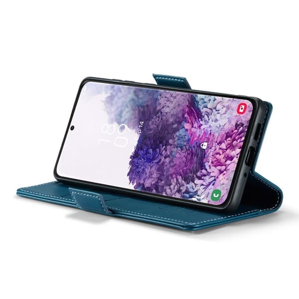 CASEME Plånboksfodral Konstläder för Samsung Galaxy S20 - Blå