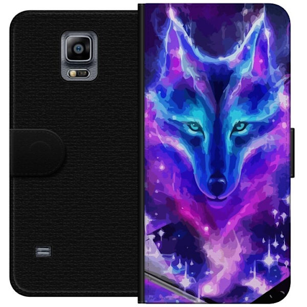 Pungcover til Samsung Galaxy Note 4 med Neon Ulv