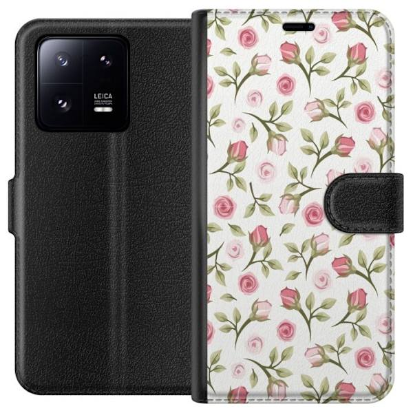 Pungcover til Xiaomi 13 Pro med Blomstret
