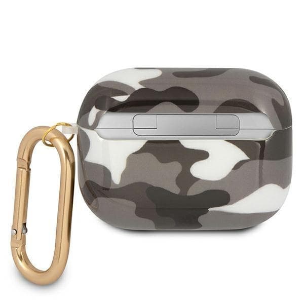 Guess Camo Collection Taske til AirPods Pro - Sort Black