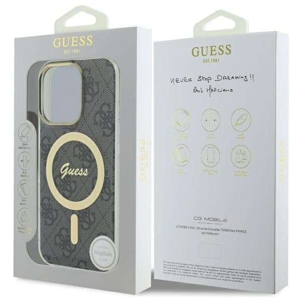 Guess telefontaske til iPhone 16 Pro Max MagSafe IML 4G - Sort Black