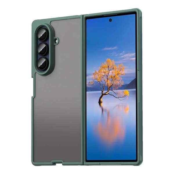 Mobilskal till Galaxy Z Fold7 5G Frosted Vit - Grön Grön