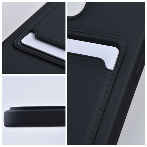 iPhone 13 Pro Max Skal Forcell Korthållare - Svart