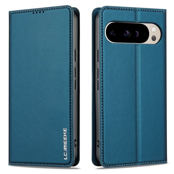 LC.IMEEKE L1 Series Google Pixel 10 Pro XL Plånboksfodral Konstläder - Blå
