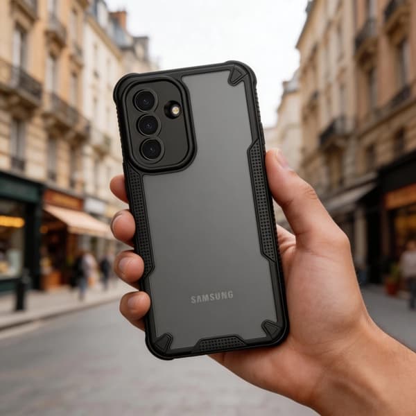 Tech-Protect Mobilskal För Galaxy A57 5G Rugged Shield - Matt Svart Svart