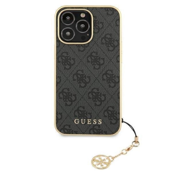Guess iPhone 13 Pro Max Mobile Cover 4G Charms Collection - harmaa