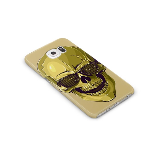Skal till Samsung Galaxy S6 - Hipster Skull Gul