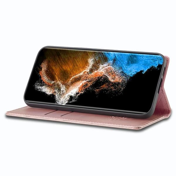 LC.IMEEKE Samsung Galaxy S23 Plånboksfodral Konstläder - Rosa
