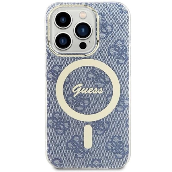 Guess iPhone 15 Pro Mobilskal Magsafe IML - Blå