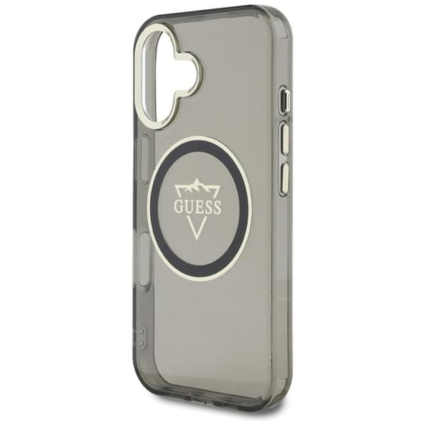 Guess Telefontaske til iPhone 16 MagSafe IML Mountain Logo - Sort Black