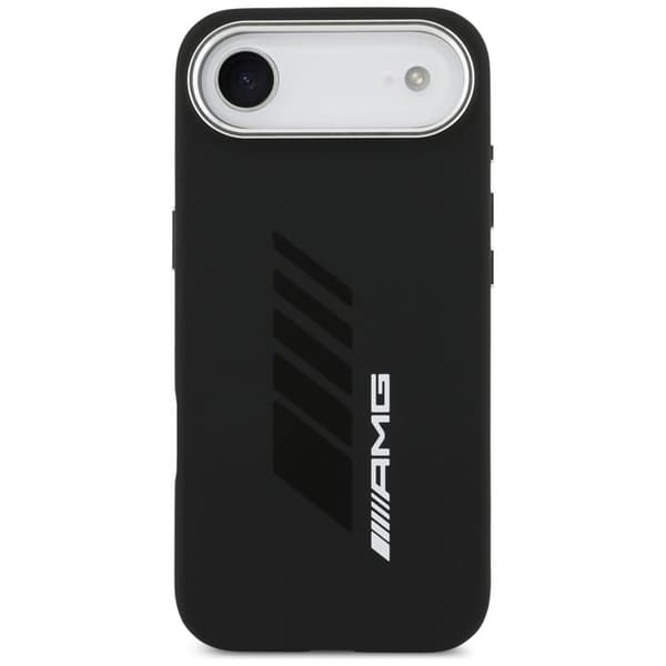AMG telefontaske til iPhone Air MagSafe silikone oversize romber - sort Svart