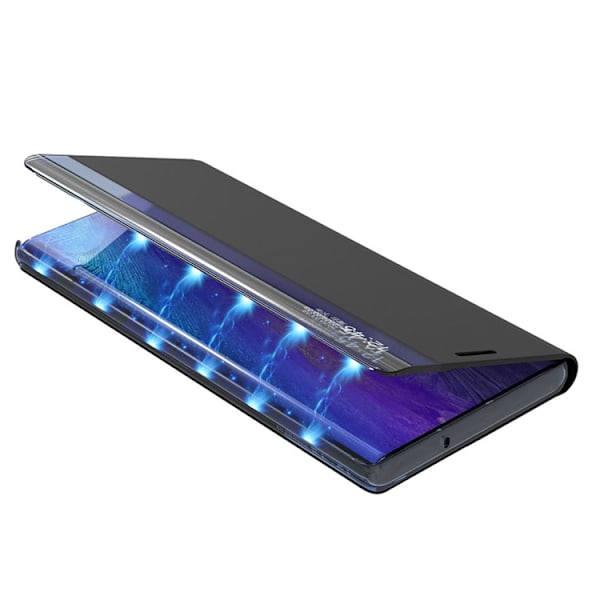 Galaxy A22 5G Mobilfodral Sleep Smart Window - Blå